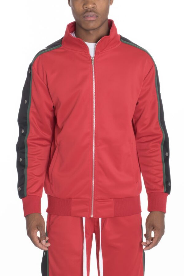 Snap Button Track Jacket – Sporty Snap Accents