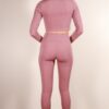 Long Sleeve Crop Top & High-Waist Leggings Set