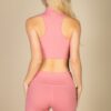 High-Neck Racerback Sleeveless Top – Four-Way Stretch