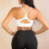 Racerback Cutout Sports Bra – Polyamide-Elastane