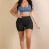 Racerback Cutout Sports Bra – Polyamide-Elastane