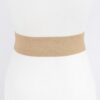 Pearl & Rhinestone Buckle Elastic Waist Belt