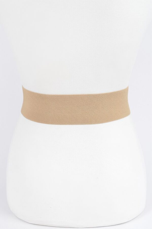 Pearl & Rhinestone Buckle Elastic Waist Belt
