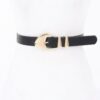 Faux Leather Multi-Metal Buckle Belt – Polished Accent