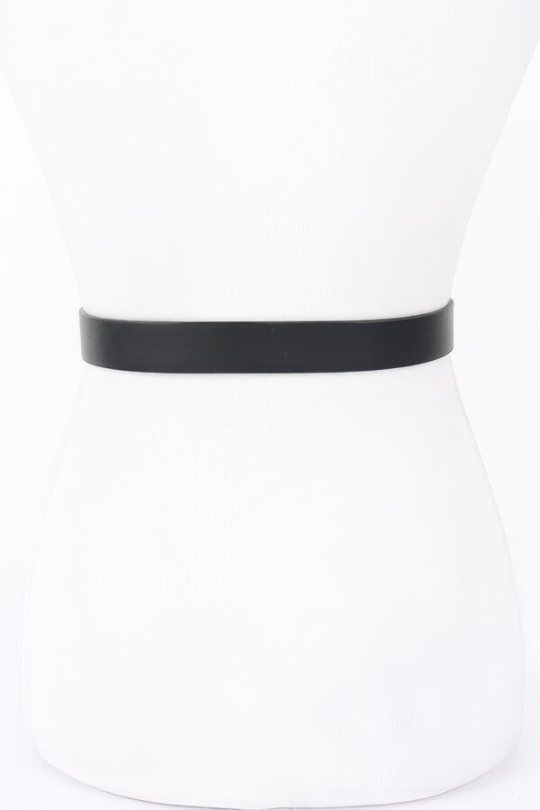 Faux Leather Multi-Metal Buckle Belt – Polished Accent