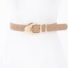 Faux Leather Multi-Metal Buckle Belt – Polished Accent
