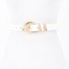 Faux Leather Multi-Metal Buckle Belt – Polished Accent