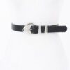Faux Leather Multi-Metal Buckle Belt – Polished Accent