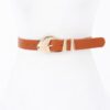 Faux Leather Multi-Metal Buckle Belt – Polished Accent