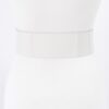 Clear PVC Belt with Rectangle Metal Buckle