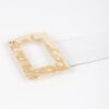 Clear PVC Belt with Rectangle Metal Buckle