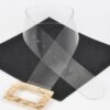 Clear PVC Belt with Rectangle Metal Buckle