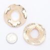 Gold-Dipped Circular Earrings with Sterling Posts