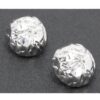 Gold-Dip Interwoven Metal Earrings – Sterling Silver Posts
