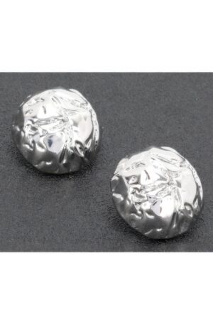 Gold-Dip Interwoven Metal Earrings – Sterling Silver Posts