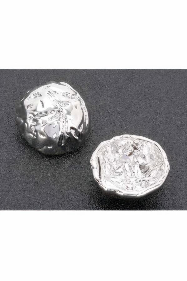 Gold-Dip Interwoven Metal Earrings – Sterling Silver Posts