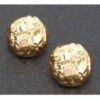 Gold-Dip Interwoven Metal Earrings – Sterling Silver Posts