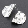 Gold-Dip Wave Earrings – Sterling Silver Posts