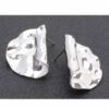 Gold-Dip Wave Earrings – Sterling Silver Posts