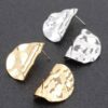 Gold-Dip Wave Earrings – Sterling Silver Posts