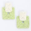 Paper Earrings – Lightweight Woven Geometric Squares