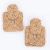 Paper Earrings – Lightweight Woven Geometric Squares