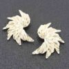 Leaf-Shaped Metal Earrings – Lightweight Statement
