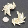 Leaf-Shaped Metal Earrings – Lightweight Statement
