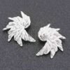 Leaf-Shaped Metal Earrings – Lightweight Statement