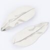 Leaf-Shaped Metal Drop Earrings – 1.5 x 3.75 in