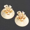 Blossom Elegance Floral Metal Earrings – 2.75″ x 3.75″