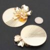 Blossom Elegance Floral Metal Earrings – 2.75″ x 3.75″