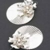 Blossom Elegance Floral Metal Earrings – 2.75″ x 3.75″
