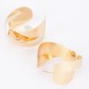 Twisted Metal Earrings – Polished Finish