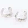 Twisted Metal Earrings – Polished Finish