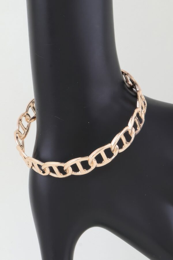 Mariner Chain Cuff Bracelet – Polished Metal