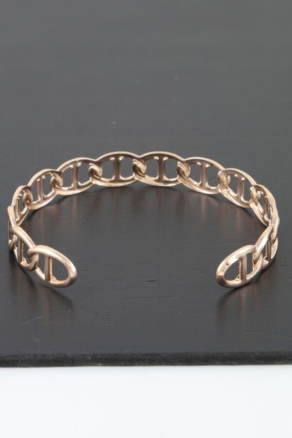 Mariner Chain Cuff Bracelet – Polished Metal