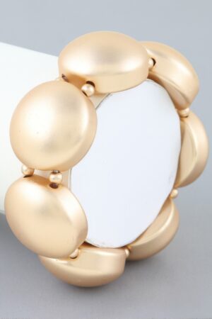 Dome Cuff Bracelet – Polished High-Shine Metal