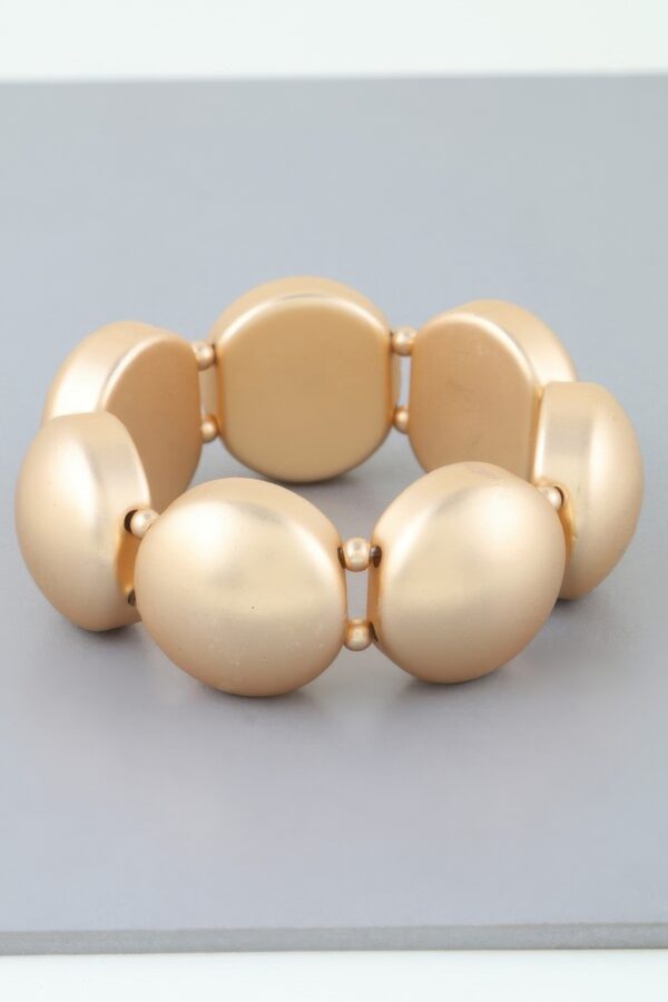 Dome Cuff Bracelet – Polished High-Shine Metal