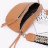 Faux Leather Crossbody Belt Bag – Sleek Zipper