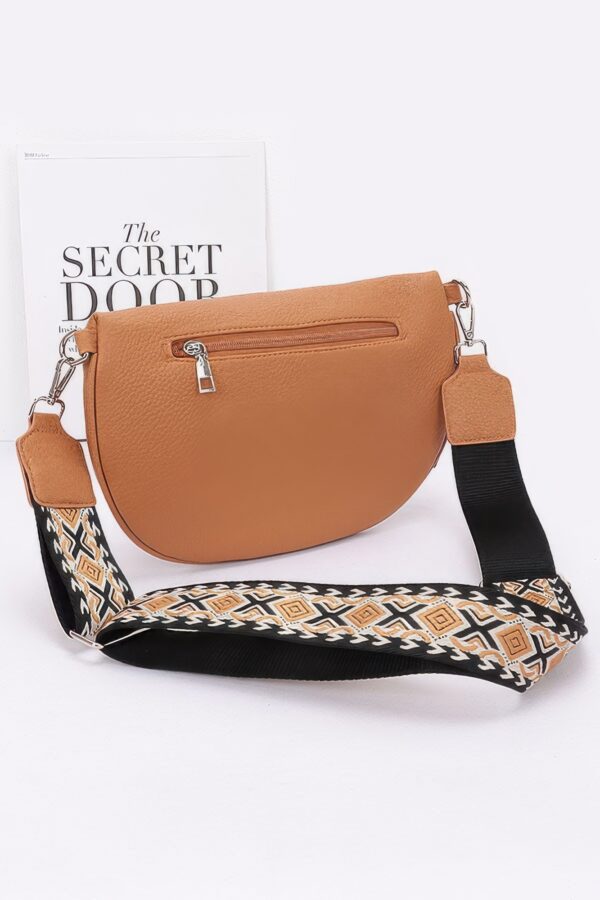 Faux Leather Crossbody Belt Bag – Sleek Zipper