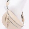Faux Leather Crossbody Belt Bag – Sleek Zipper