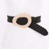 Braided Belt with Polished Metal Buckle – 2″ Wide