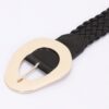 Braided Belt with Polished Metal Buckle – 2″ Wide