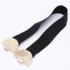 Slim Elastic Waist Belt with Gold-Tone Buckle