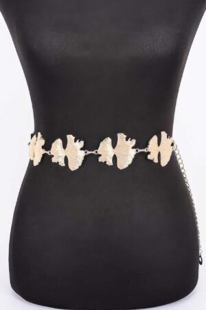 Leaf Chain Belt – Gold-Tone Iron