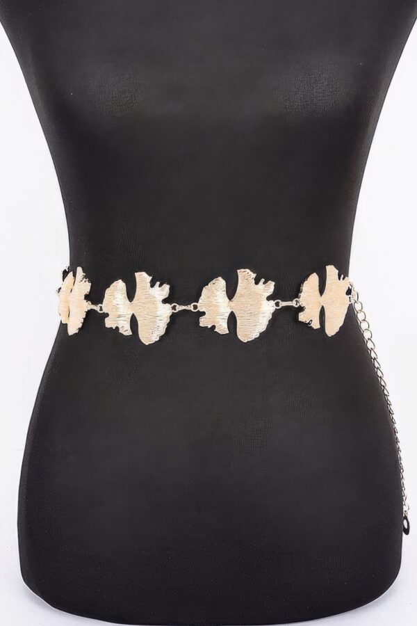 Leaf Chain Belt – Gold-Tone Iron