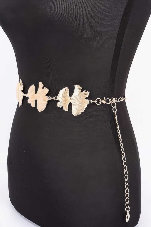 Leaf Chain Belt – Gold-Tone Iron