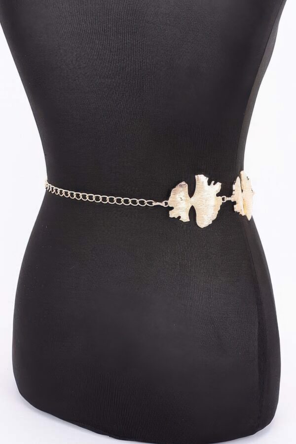 Leaf Chain Belt – Gold-Tone Iron