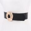 Knot-Detail PU Waist Belt with Metal Buckle